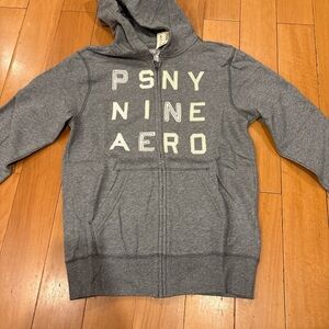Aeropostale Kids Gray Zip-Up Hoodie